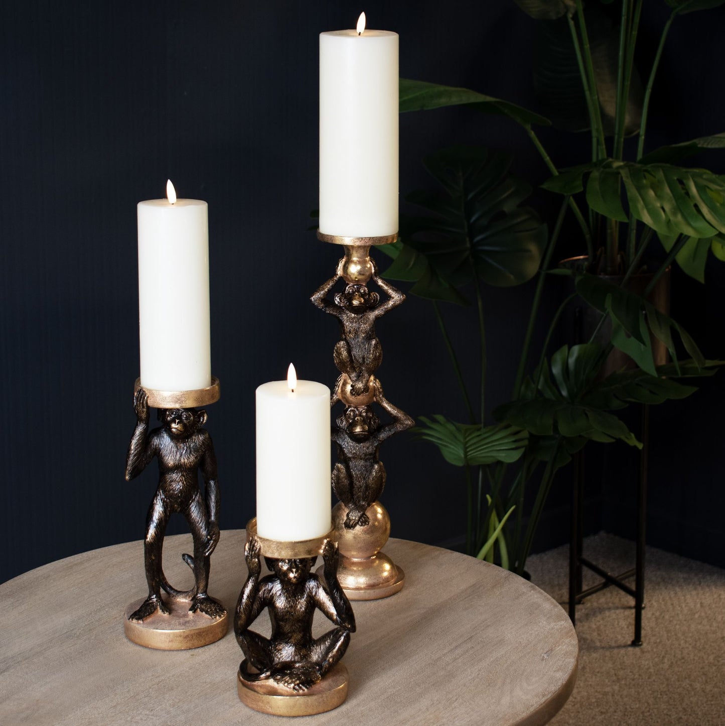 Small Monkey Candle Holder
