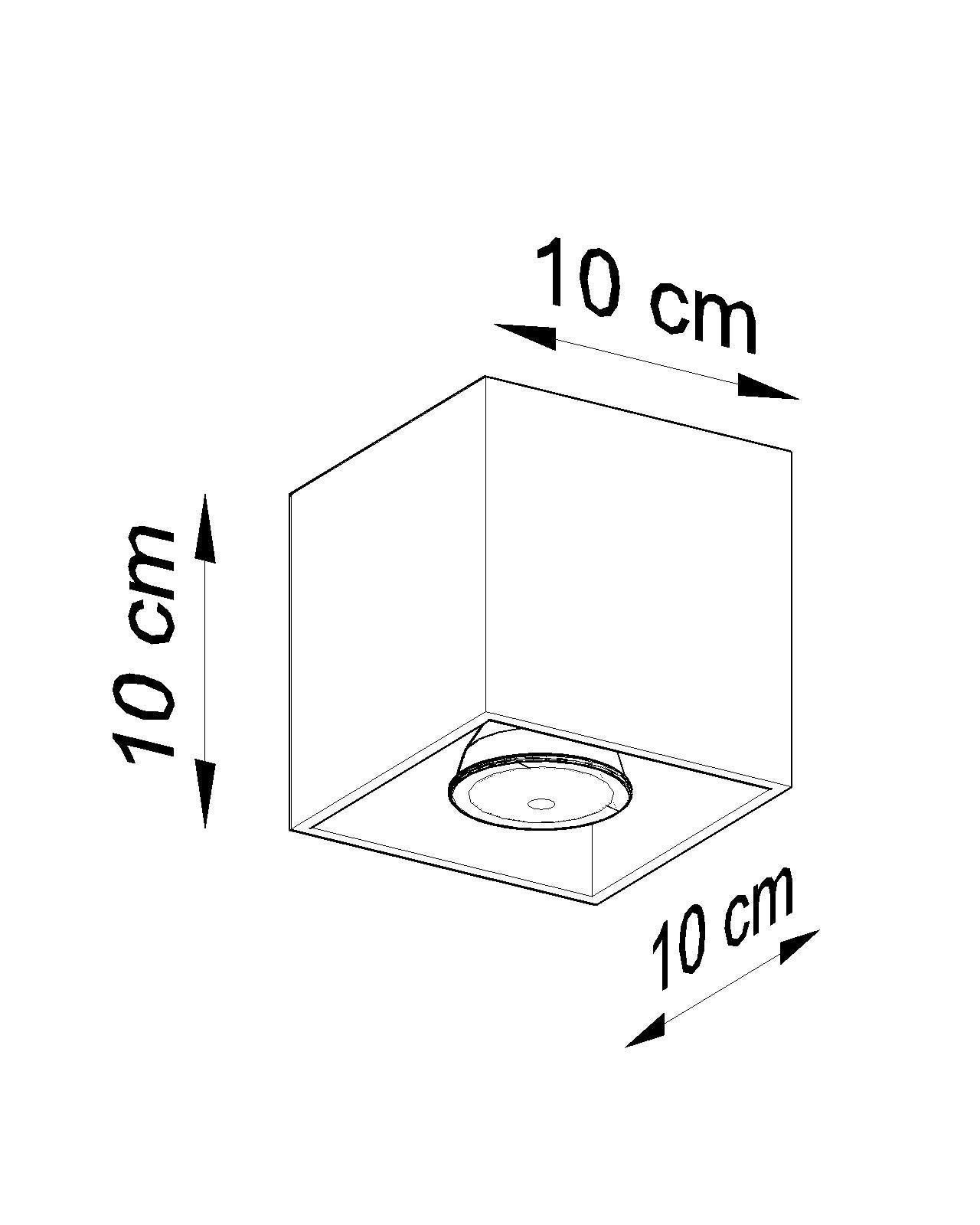 Ceiling Lamp QUAD 1 white