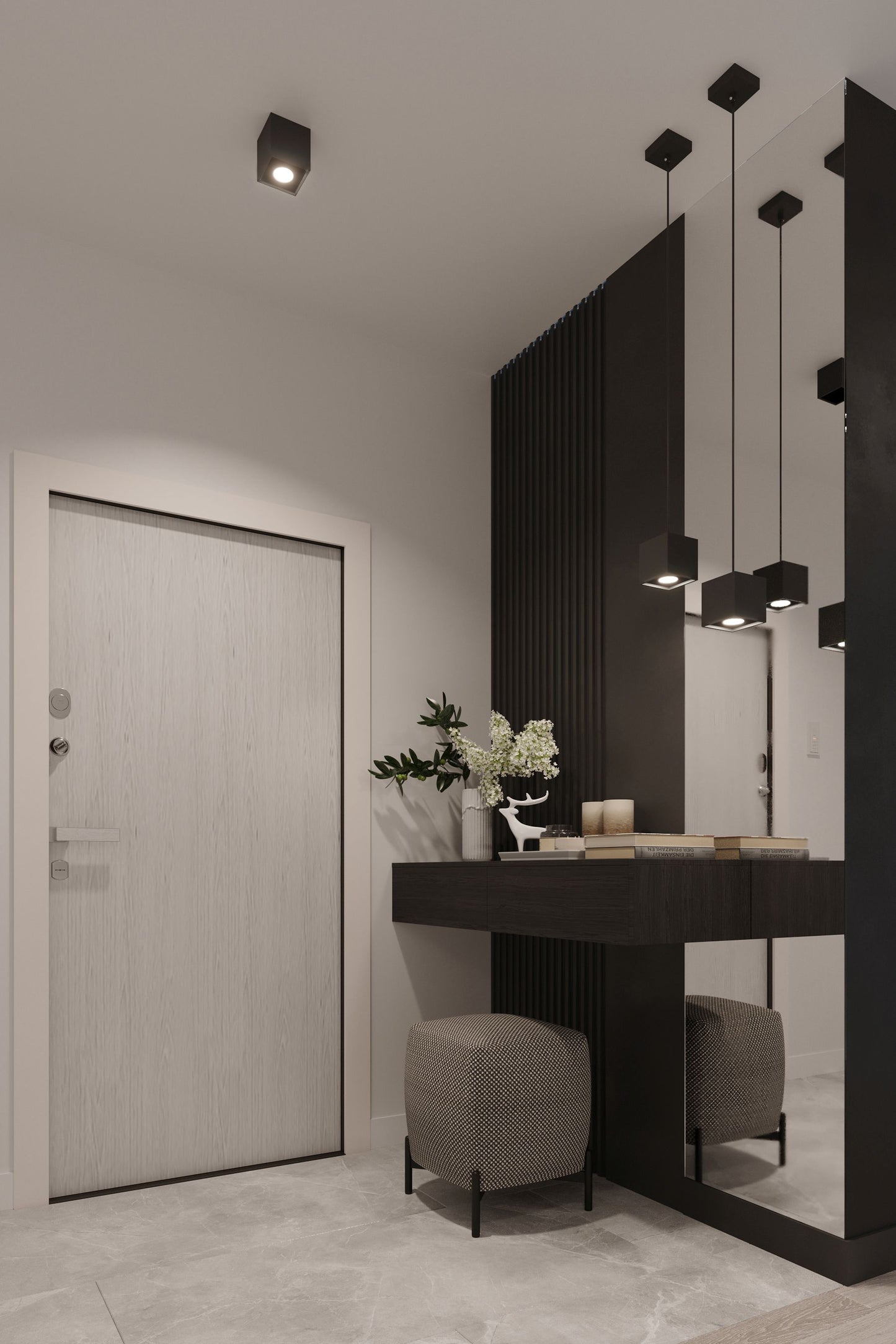 Wall lamp QUAD 1 black