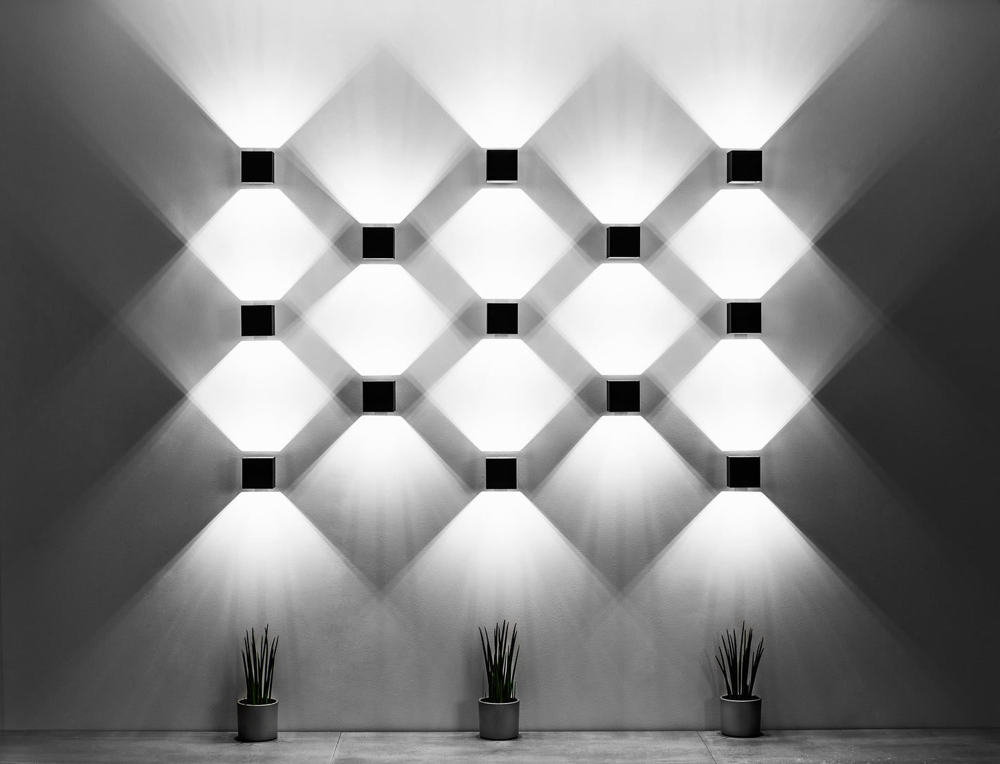 Wall lamp QUAD 1 black