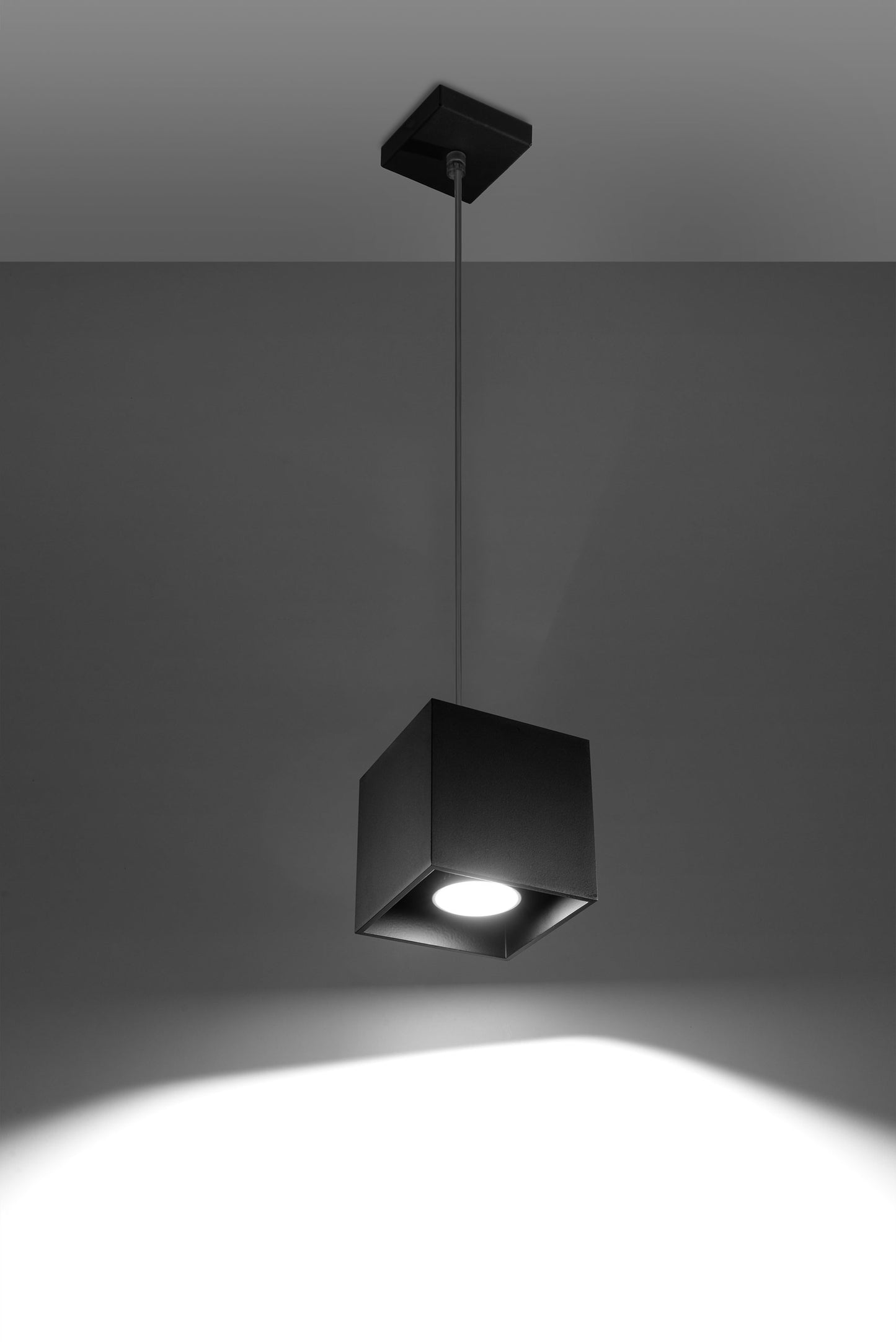 Pendant lamp QUAD 1 black