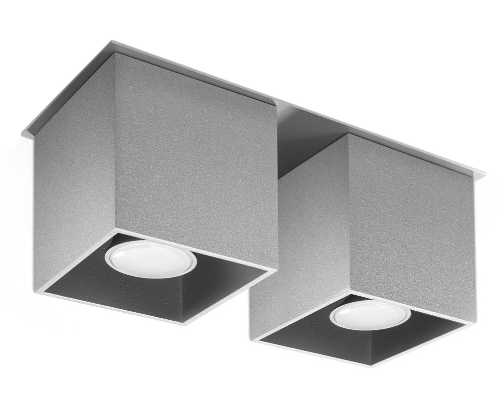 Ceiling Lamp QUAD 2 grey