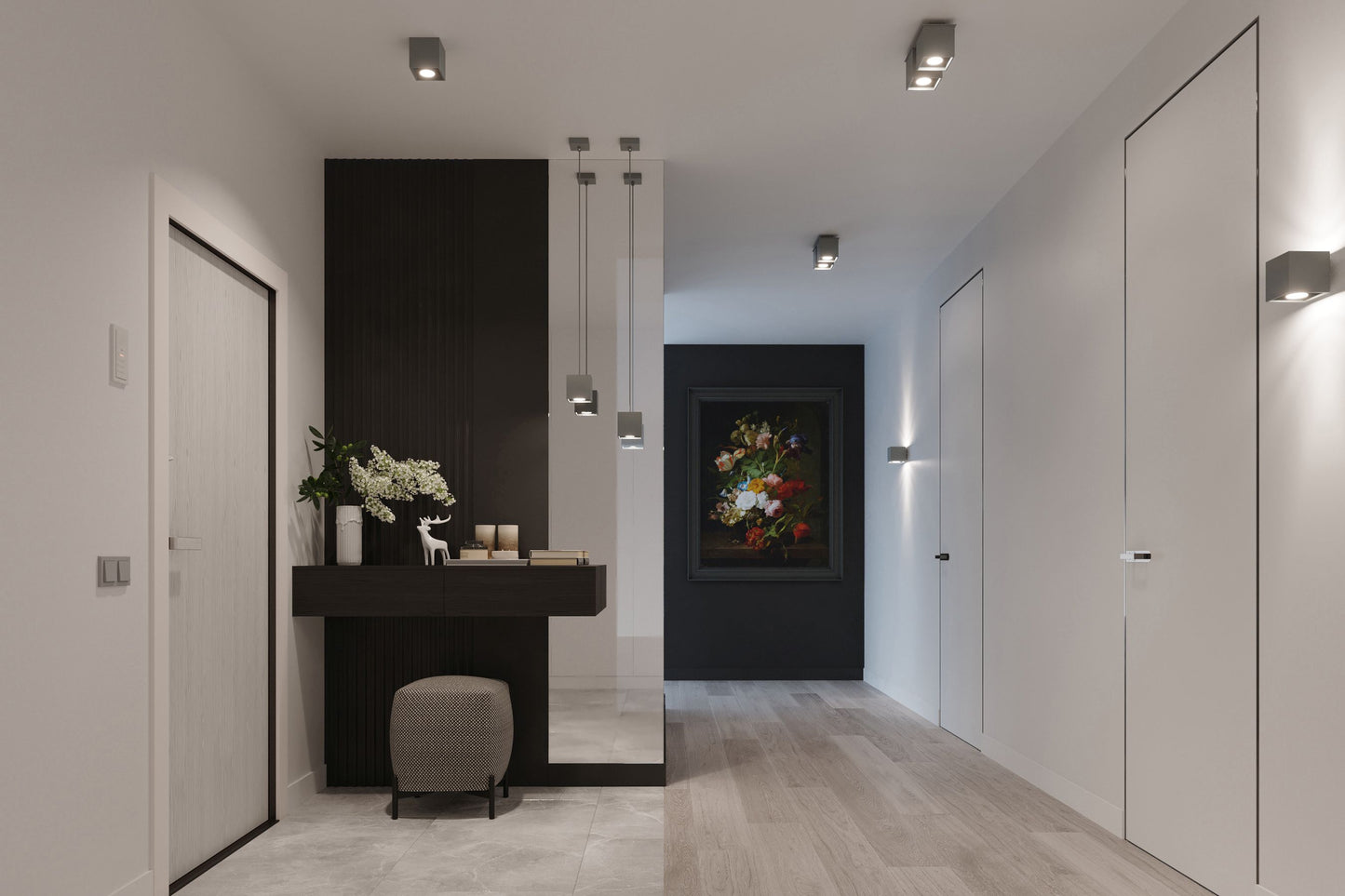 Ceiling Lamp QUAD 2 grey