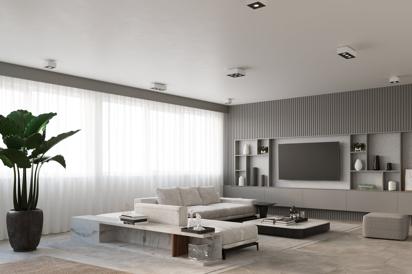 Ceiling Lamp MONO 3 white
