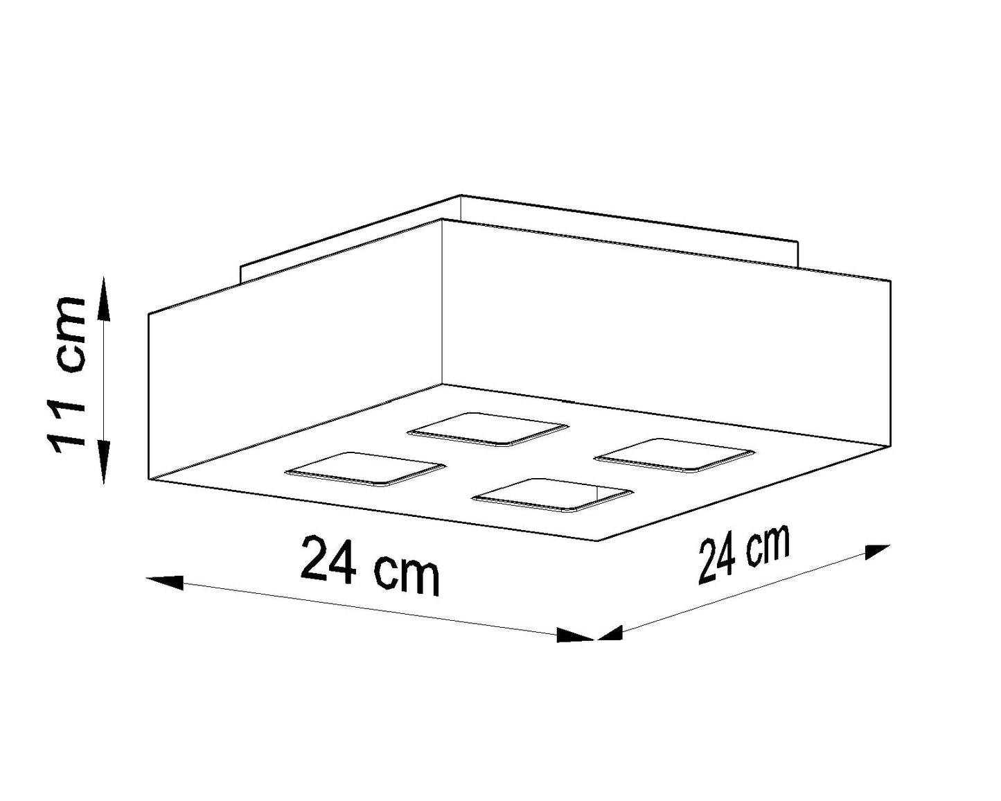Ceiling Lamp MONO 4 white