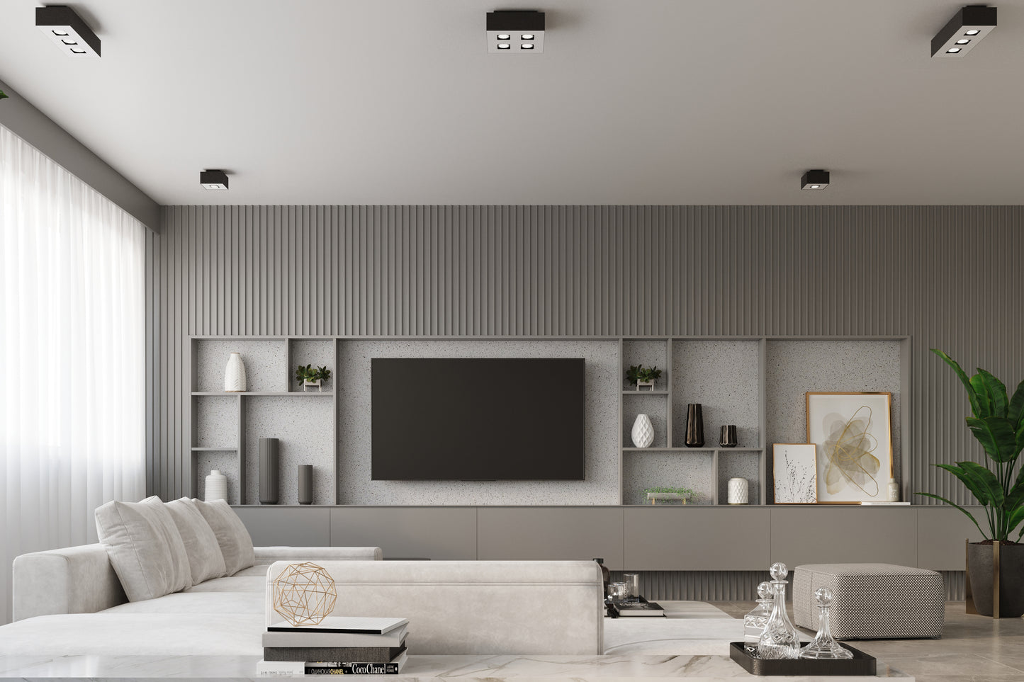 Ceiling Lamp MONO 2 black