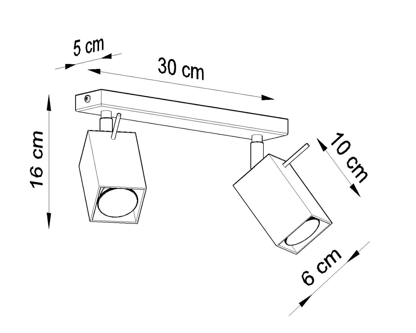 Ceiling Lamp MERIDA 2 black