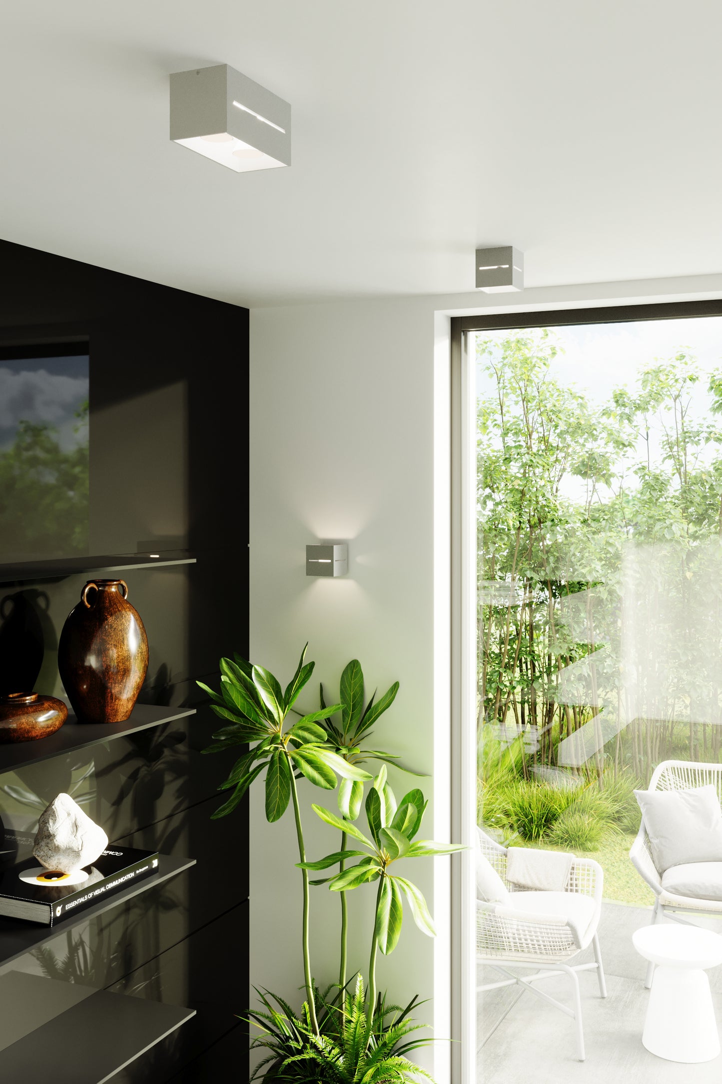 Wall lamp LOBO grey