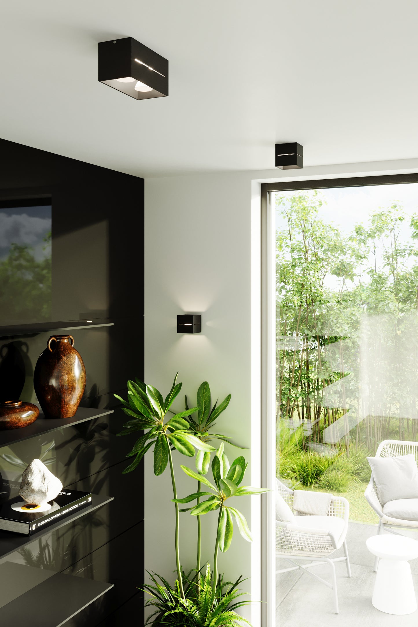 Ceiling Lamp LOBO black