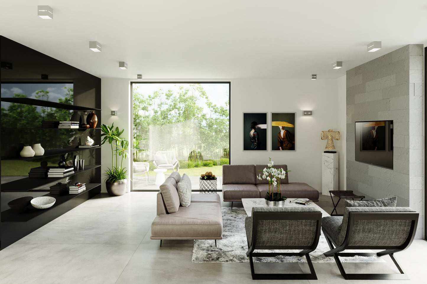 Ceiling Lamp LOBO grey