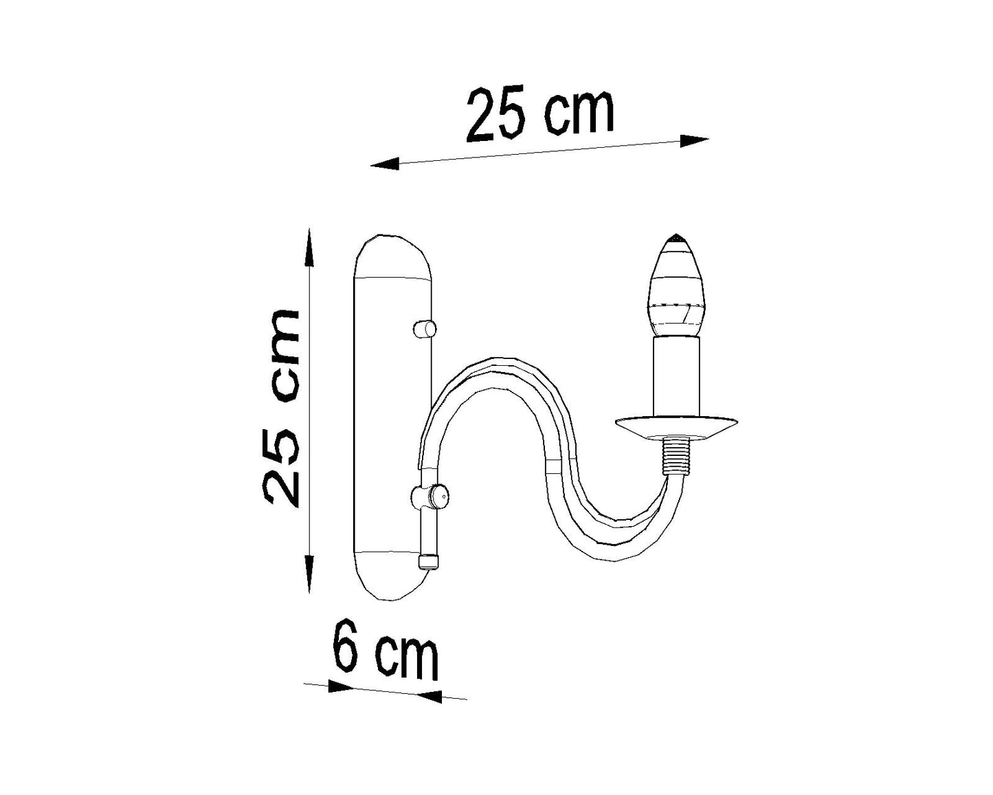 Wall lamp MINERWA white