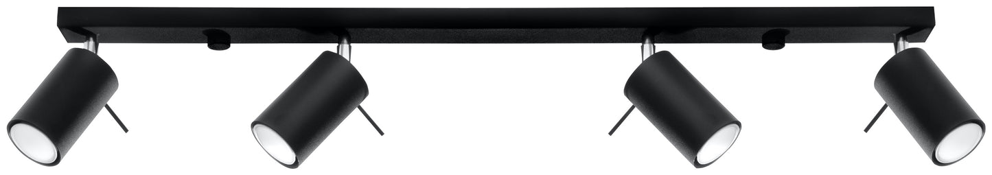 Ceiling Lamp RING 4L black