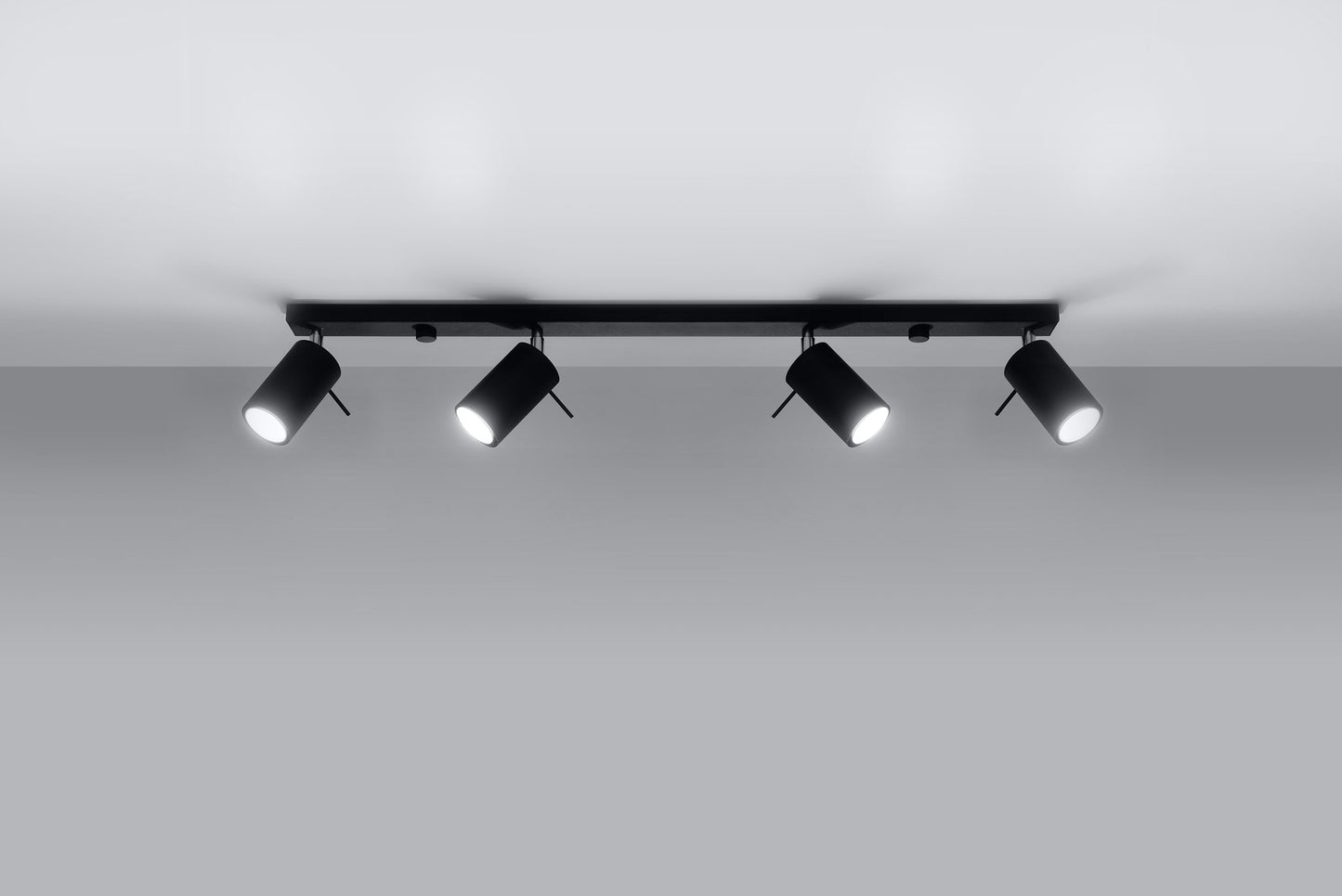 Ceiling Lamp RING 4L black