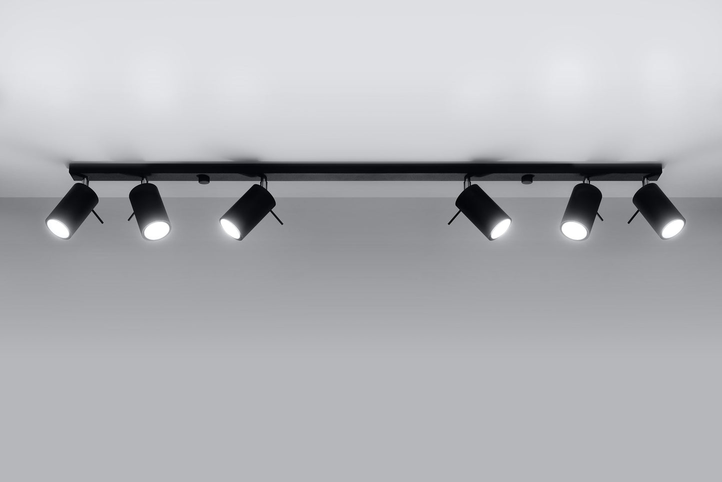 Ceiling Lamp RING 6L black