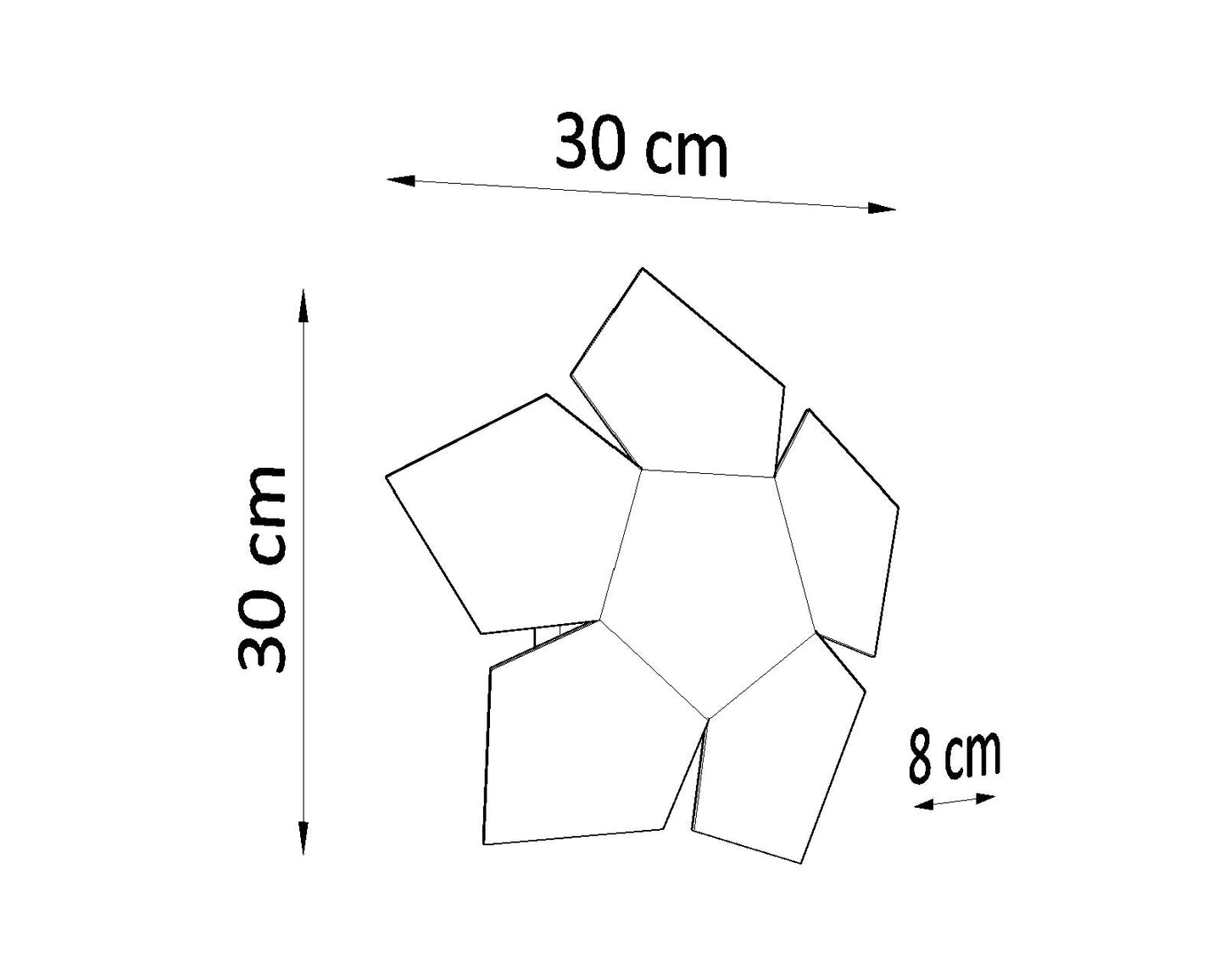 Wall lamp PENTA black