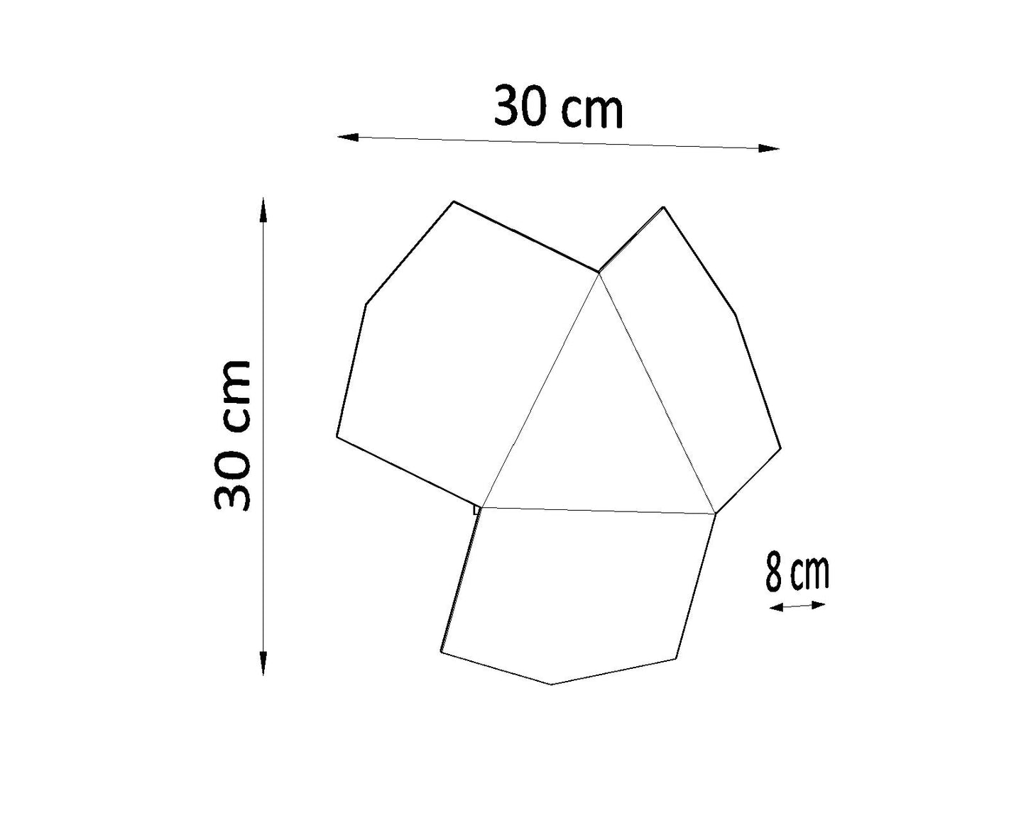 Wall lamp TRE black