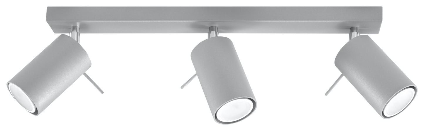 Ceiling lamp RING 3 grey