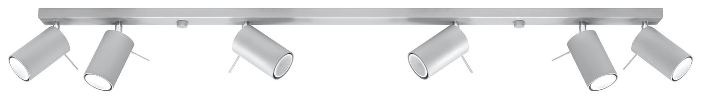 Ceiling lamp RING 6L grey