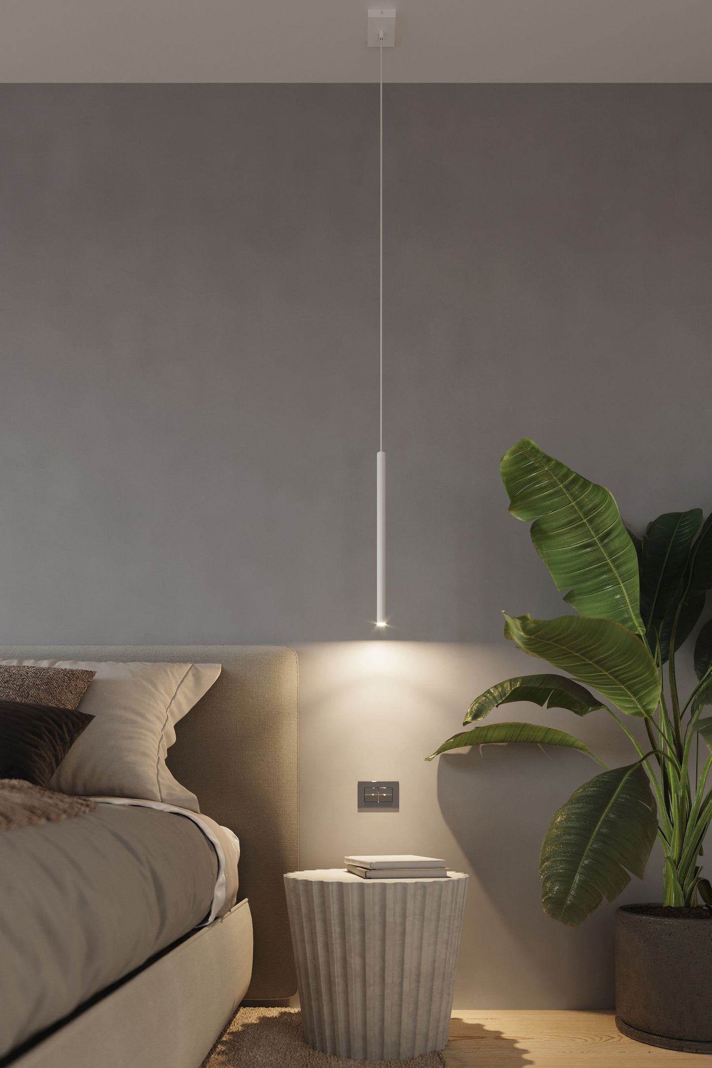 Pendant lamp PASTELO 5 white