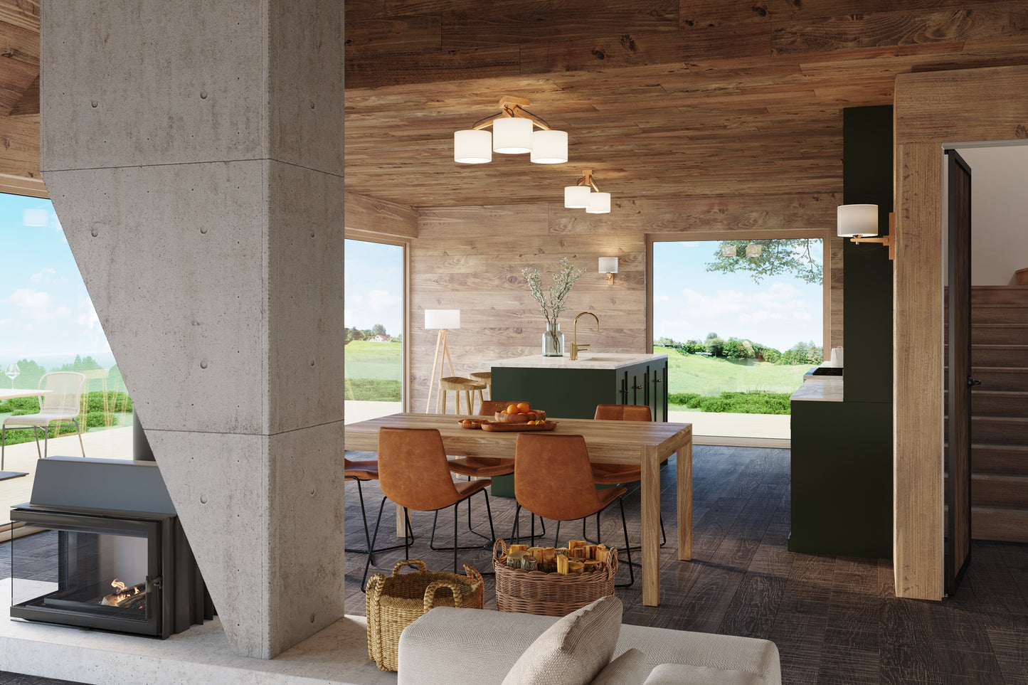 Floor lamp LEGNO 1
