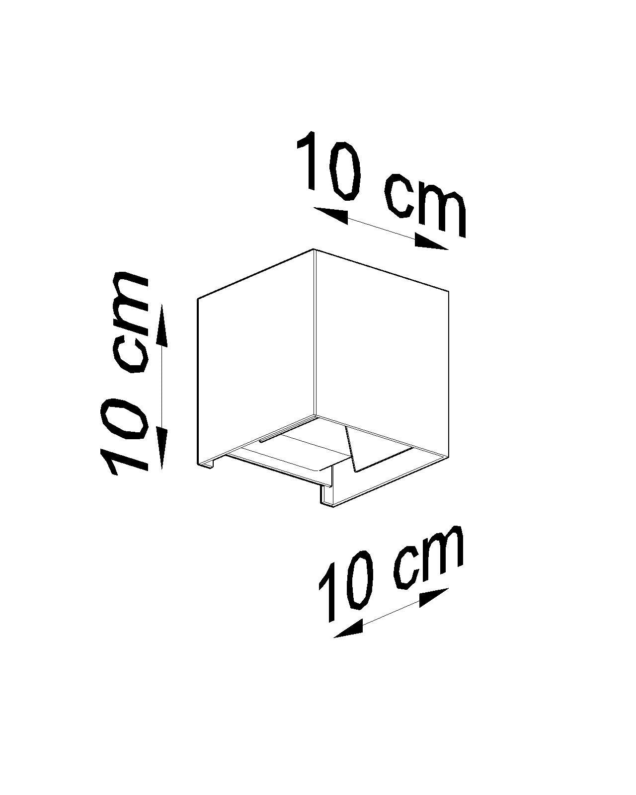 Wall lamp LUCA black LED IP54