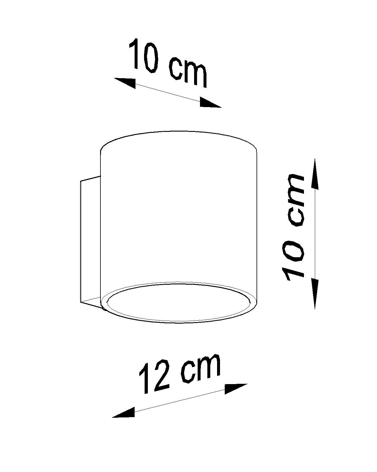 Wall lamp ORBIS 1 anthracite