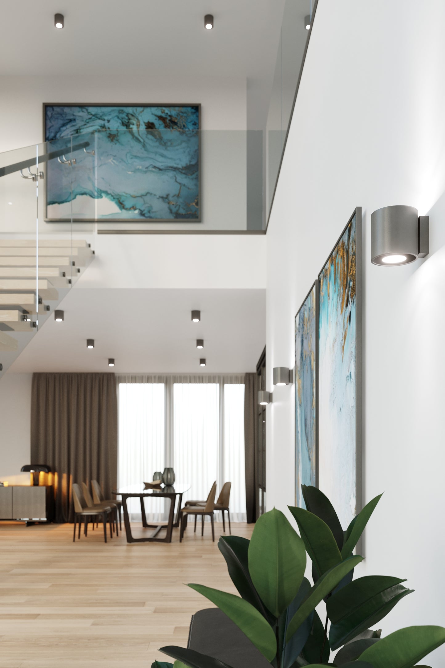 Wall lamp ORBIS 1 anthracite