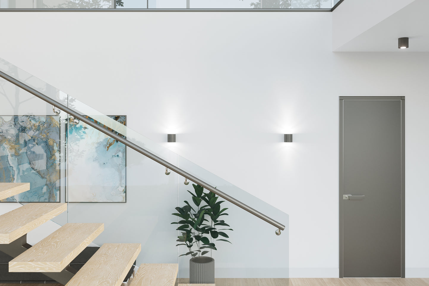 Wall lamp ORBIS 1 anthracite