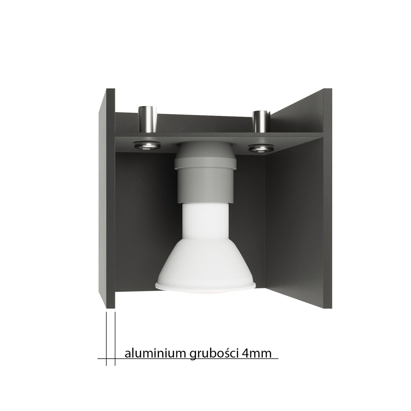 Ceiling Lamp QUAD 1 anthracite