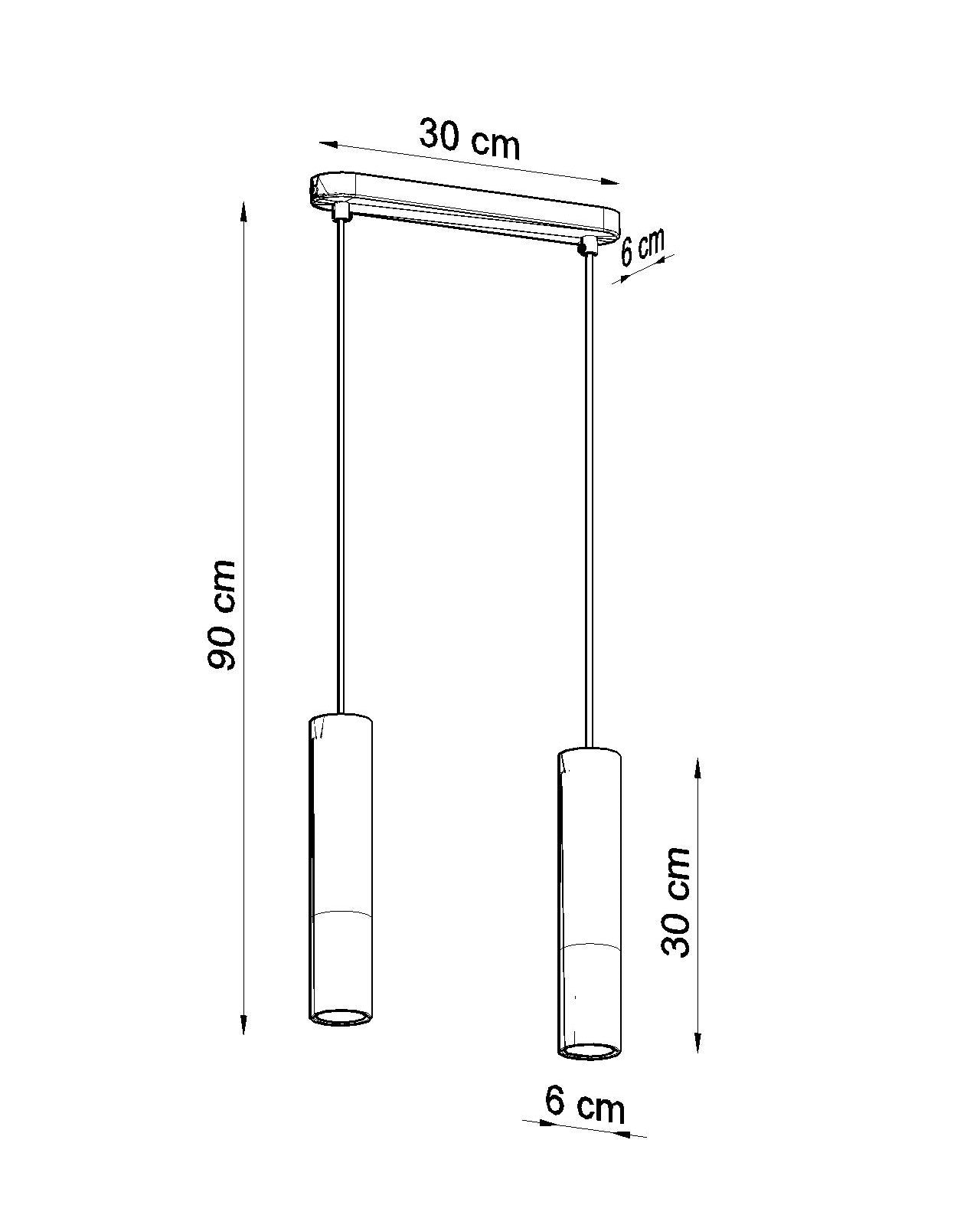 Pendant lamp PABLO 2 black