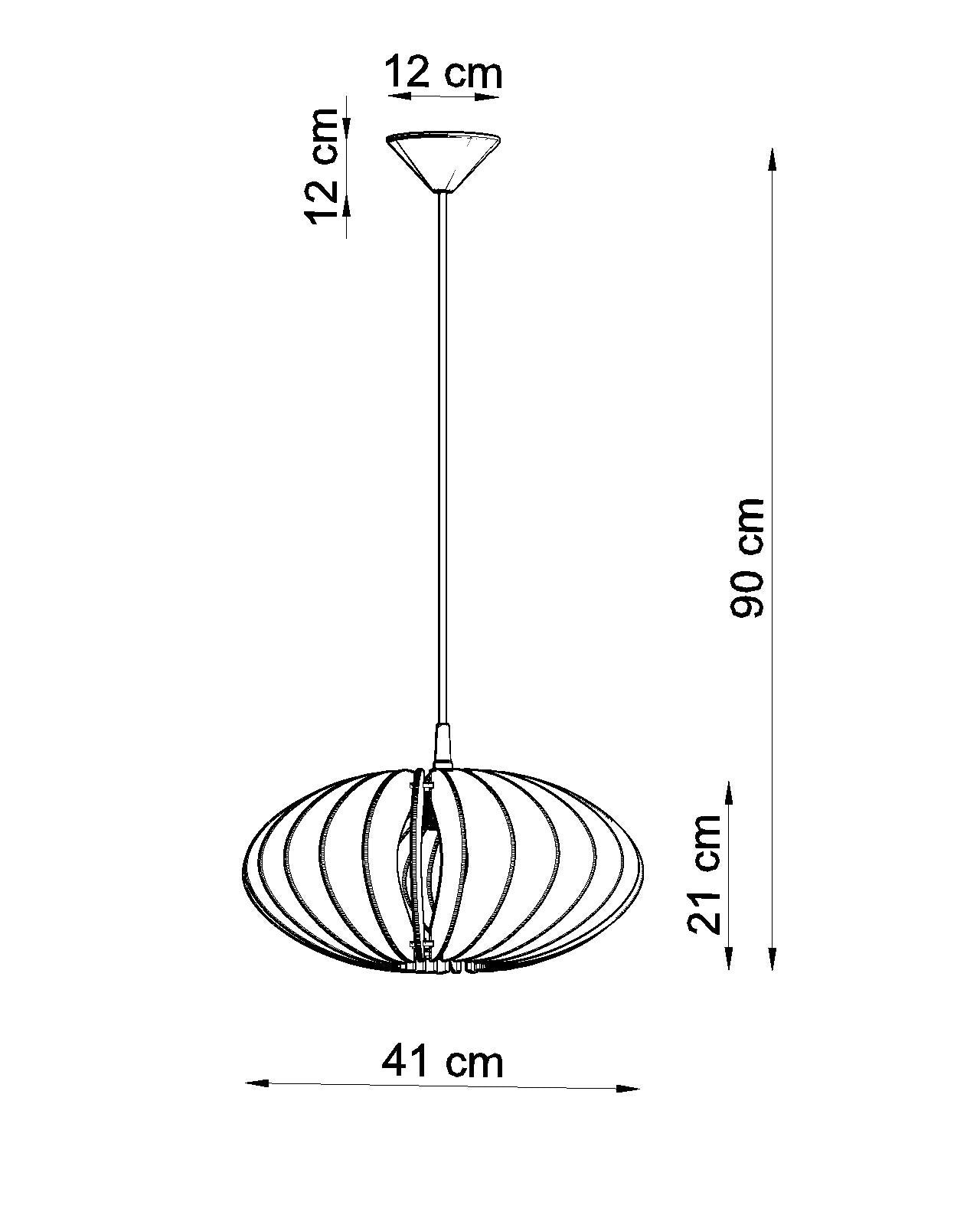 Pendant lamp SOPHIA wood