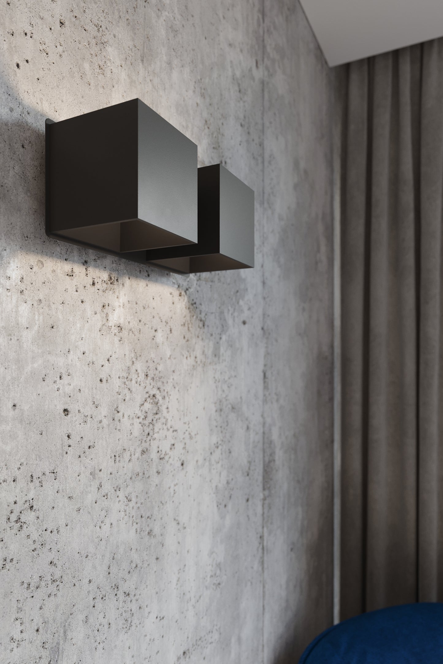Wall lamp QUAD 2 black