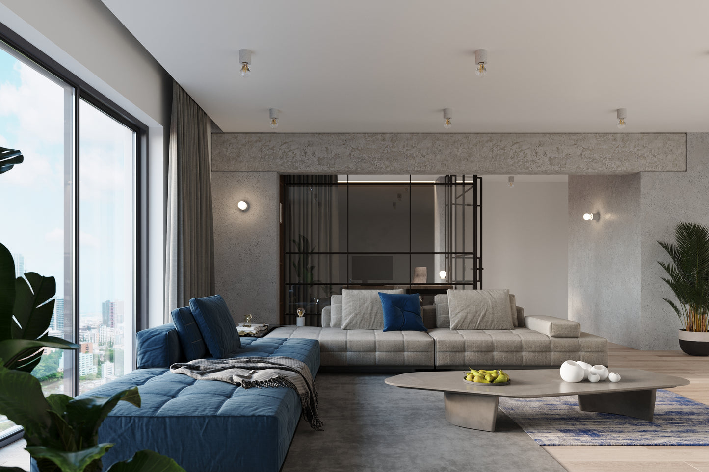Table lamp SALGADO concrete
