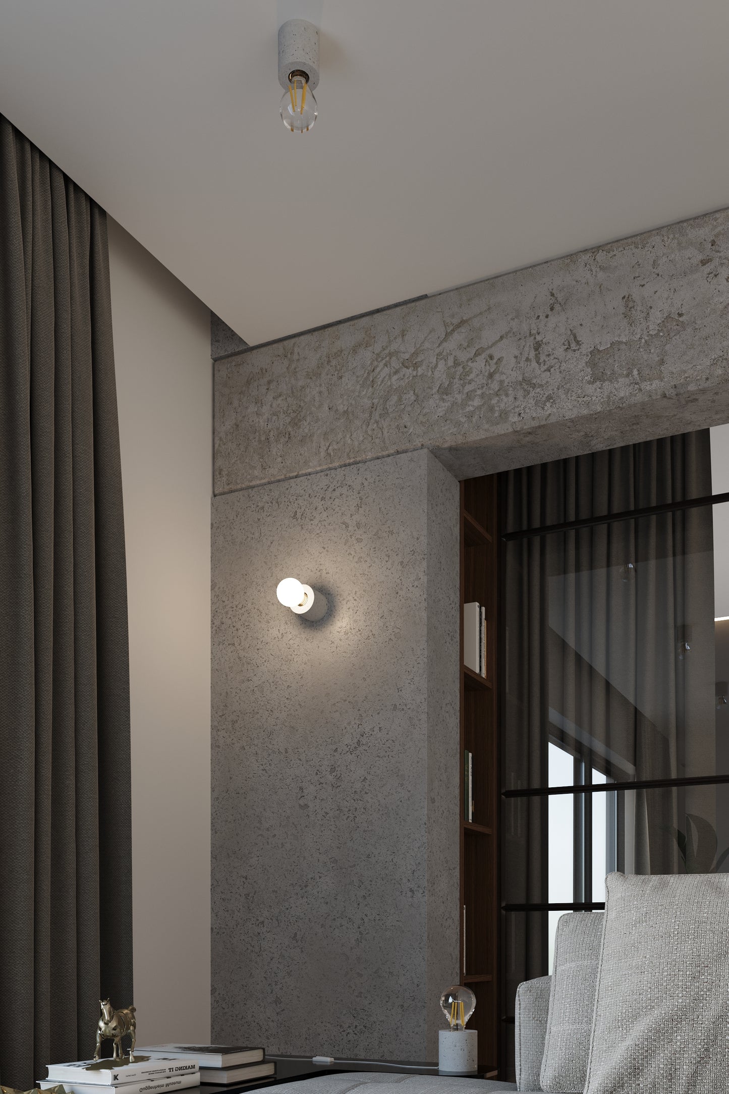 Table lamp SALGADO concrete