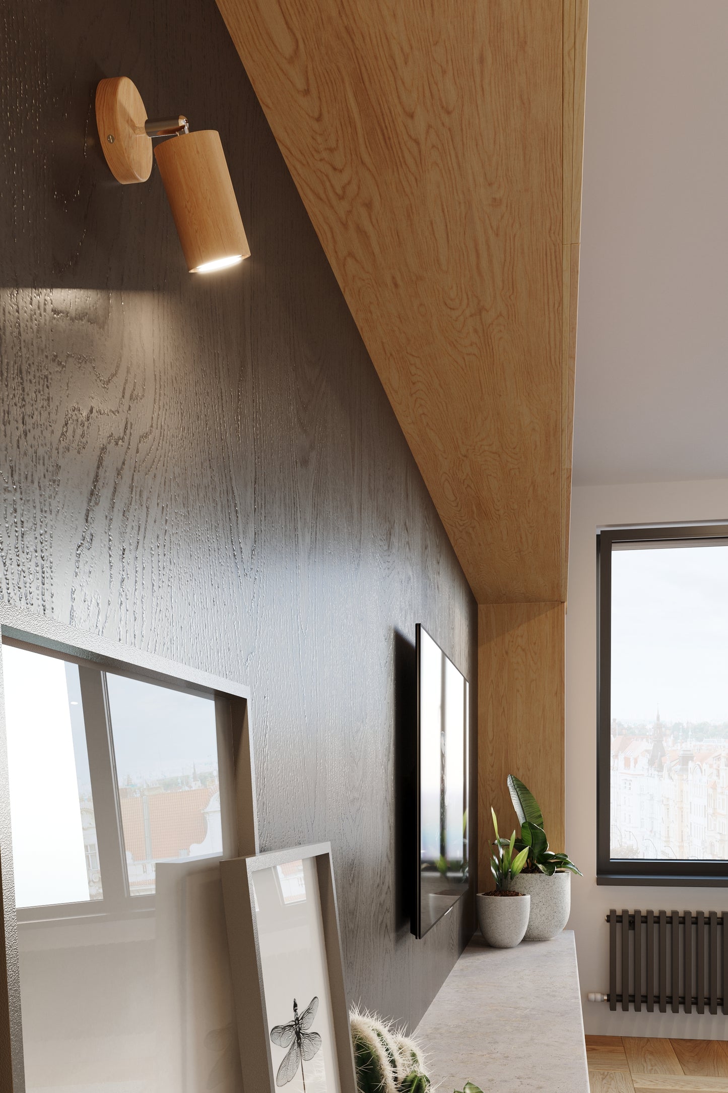 Wall lamp BERG wood