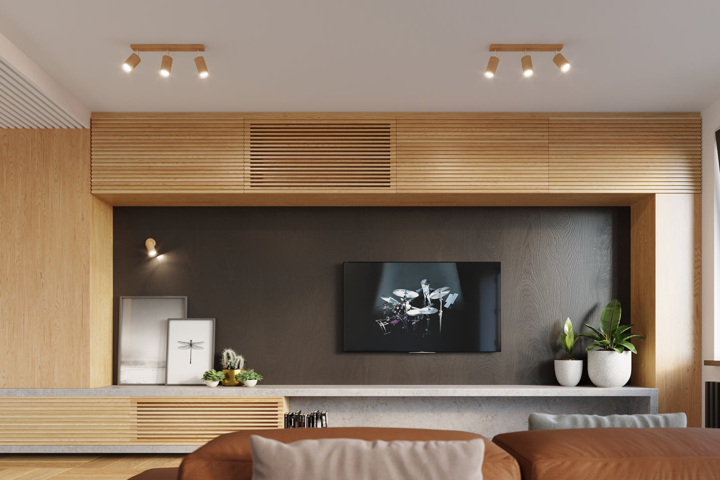 Wall lamp BERG wood