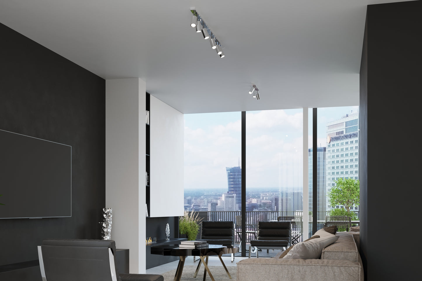 Wall lamp RING chrome