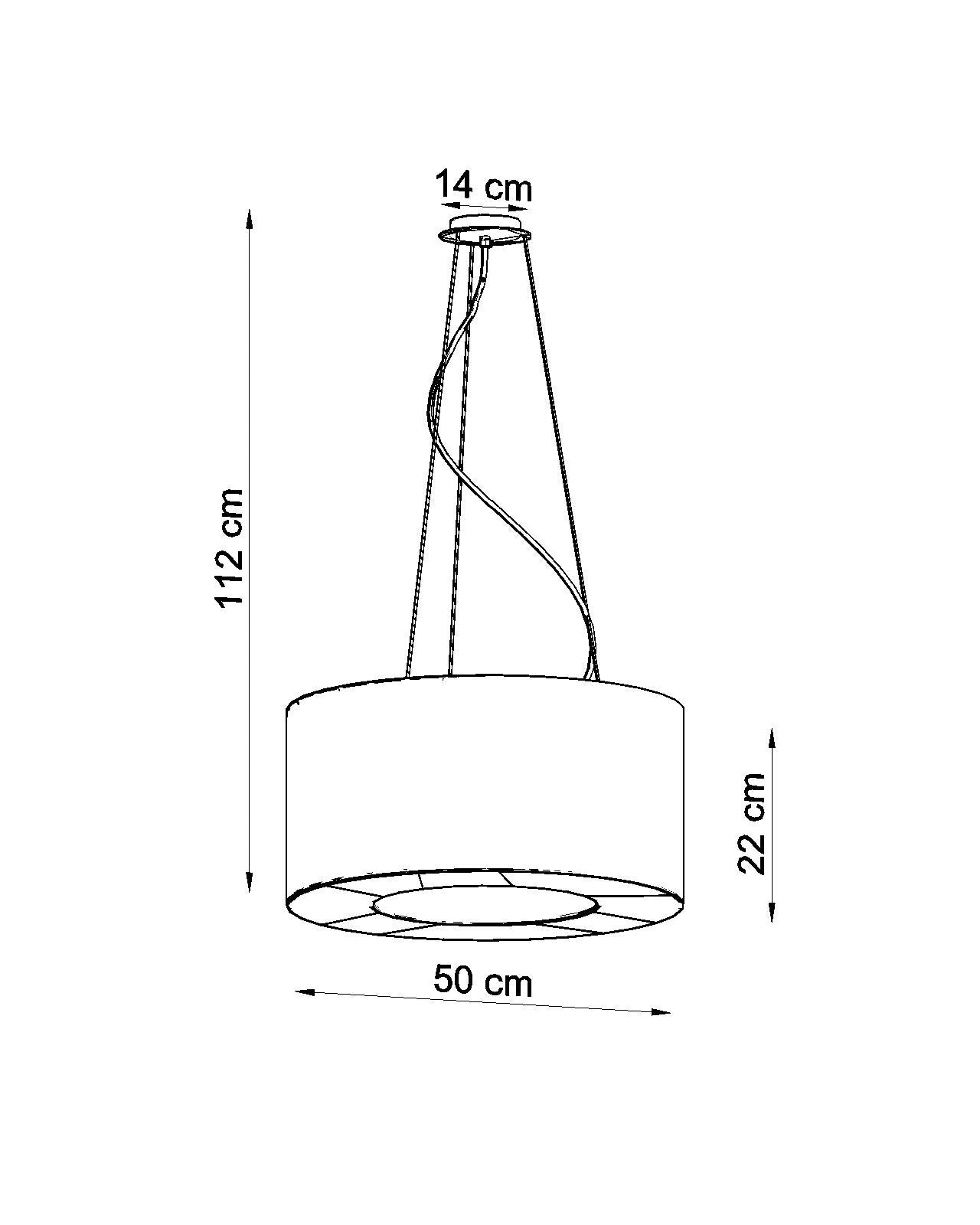 Chandelier SATURNO 50 white