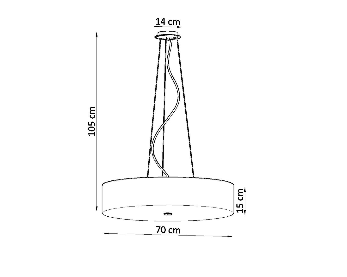 Chandelier SKALA 70 white