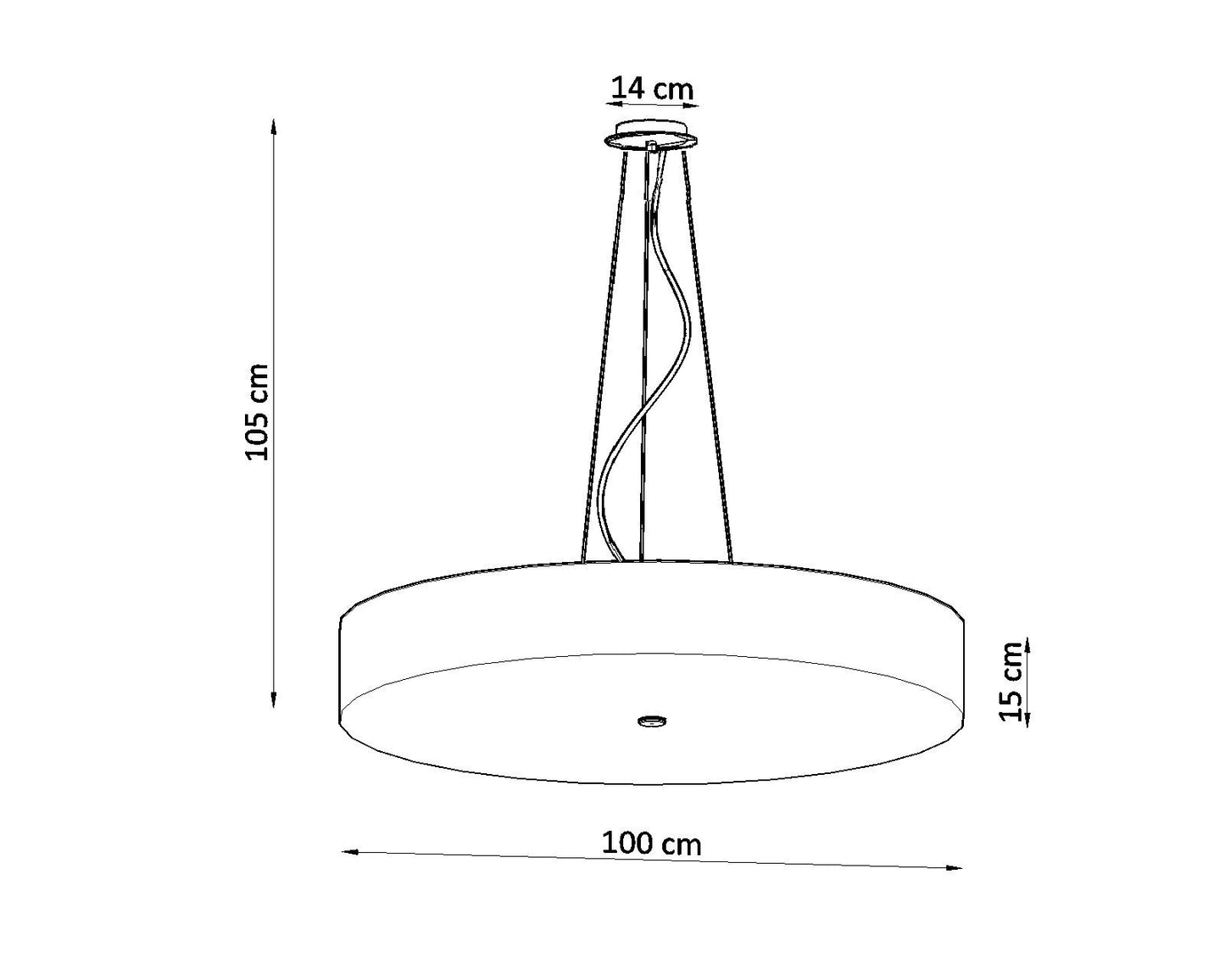 Chandelier SKALA 100 white
