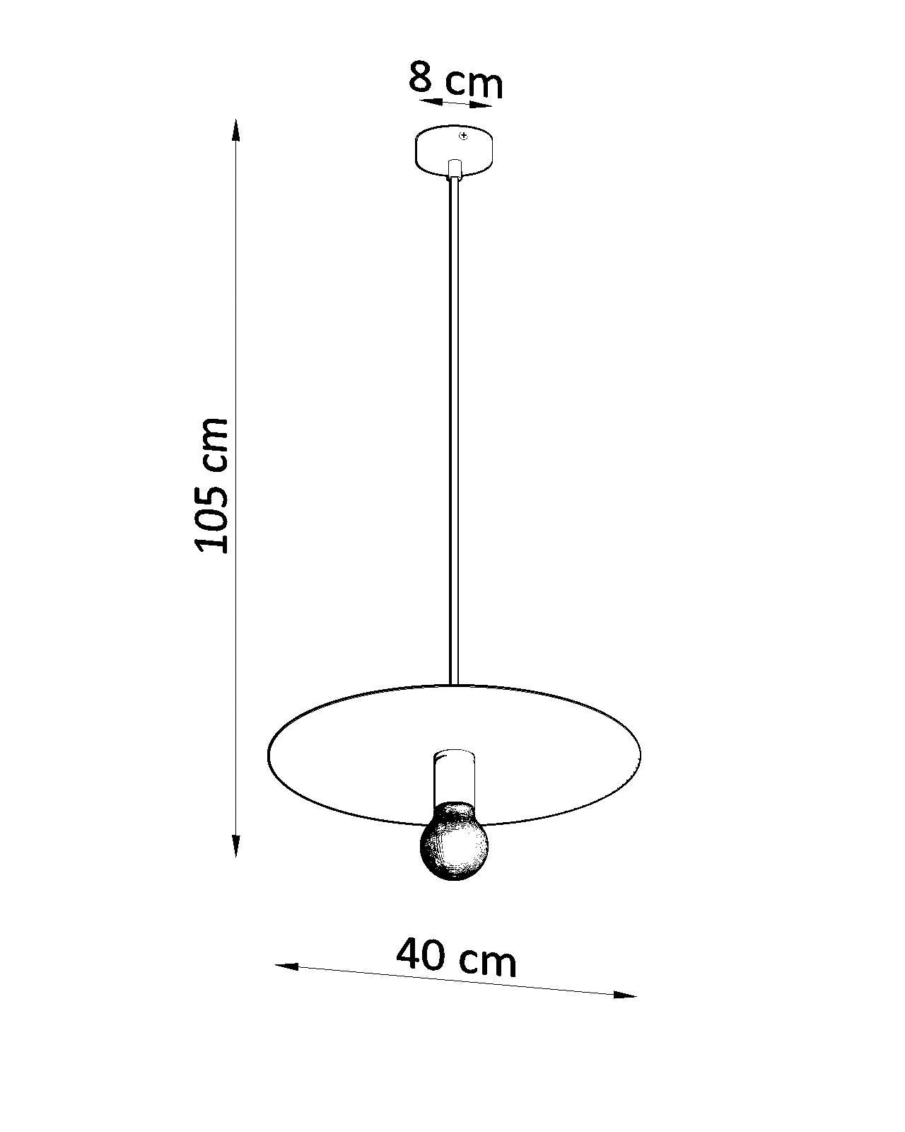 Pendant lamp FLAVIO black