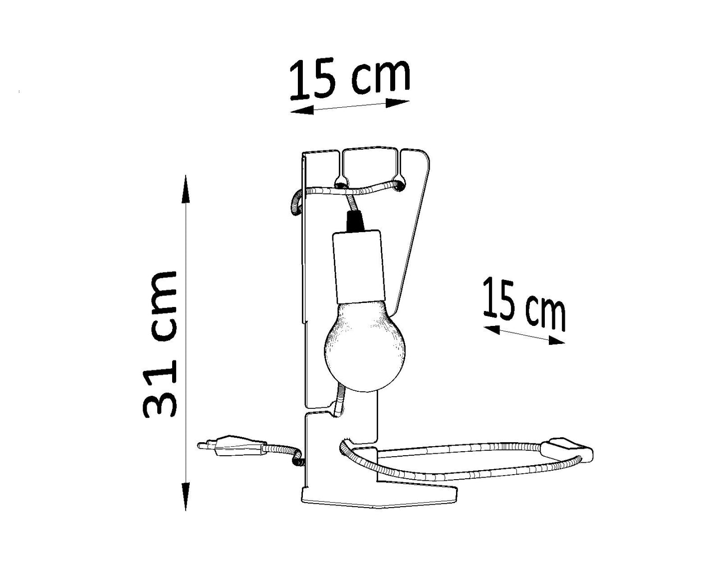 Table lamp ARBY black