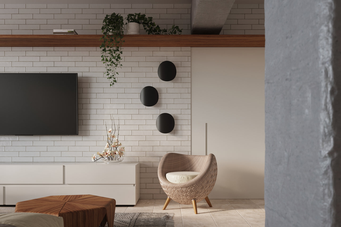 Wall lamp SENSES black