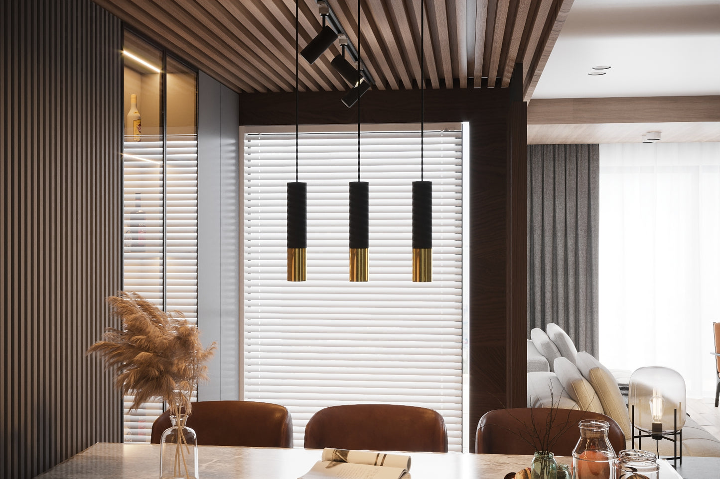 Ceiling lamp LOOPEZ black/golden