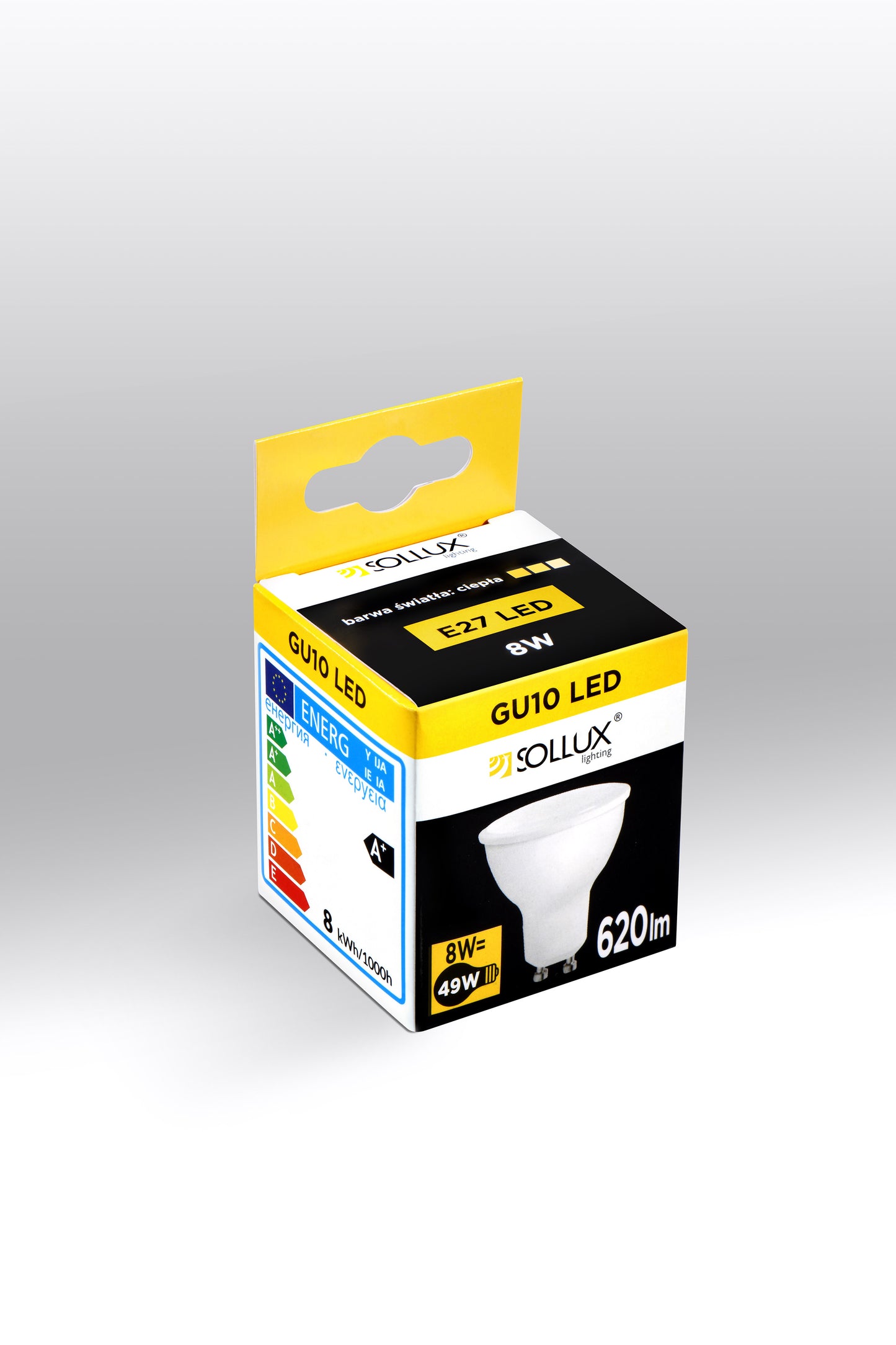 LED bulb GU10 3000K 8W 620lm
