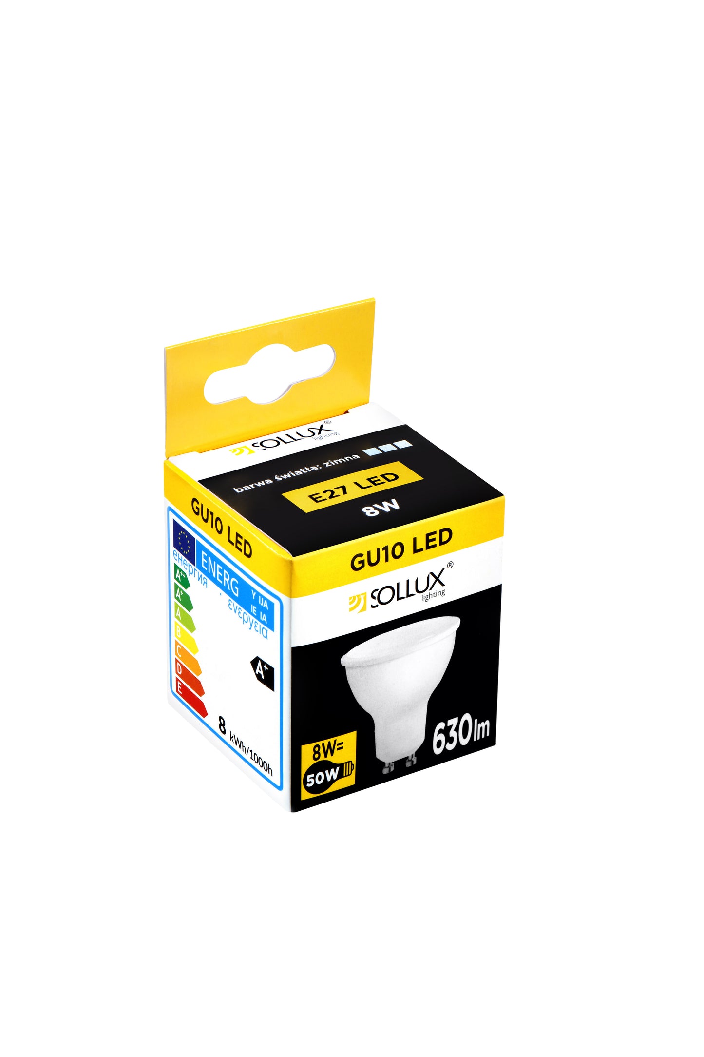 LED bulb GU10 4000K 8W 630lm
