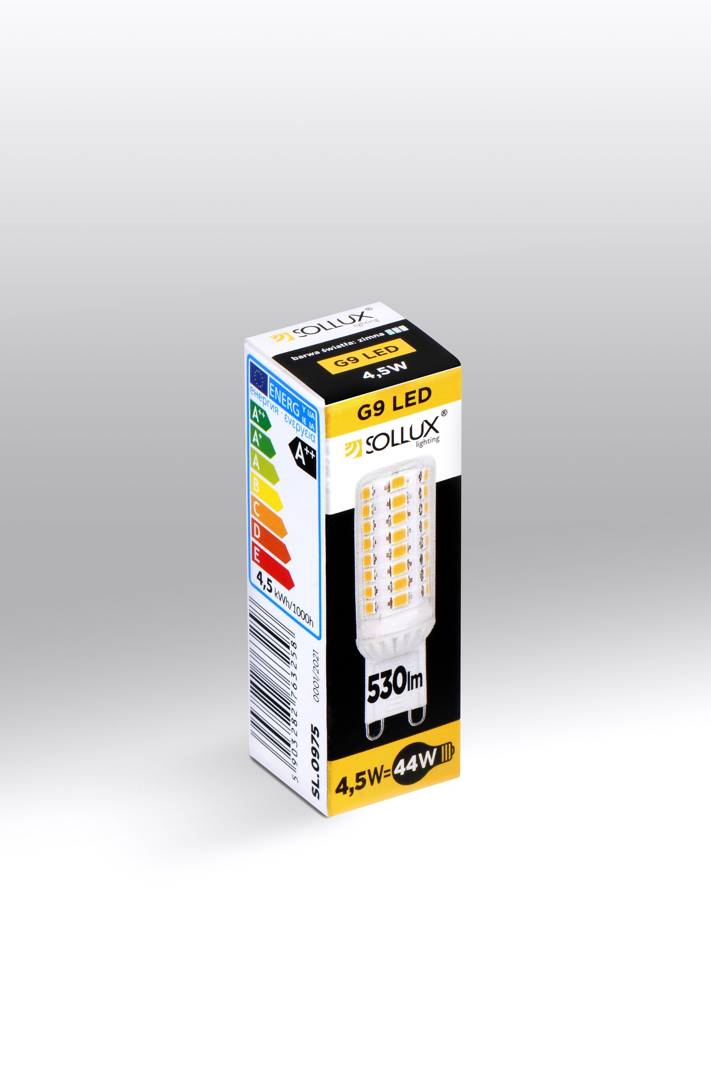 LED bulb G9 4000K 4,5W 530lm