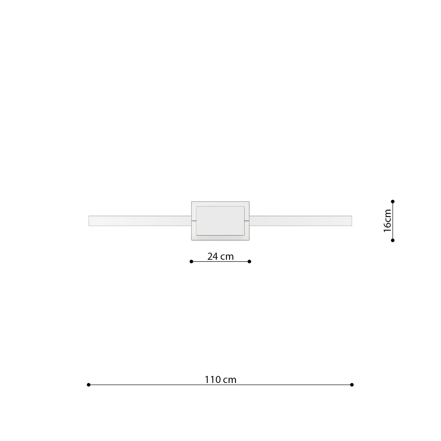 Pendant lamp RIO 110 white 4000K