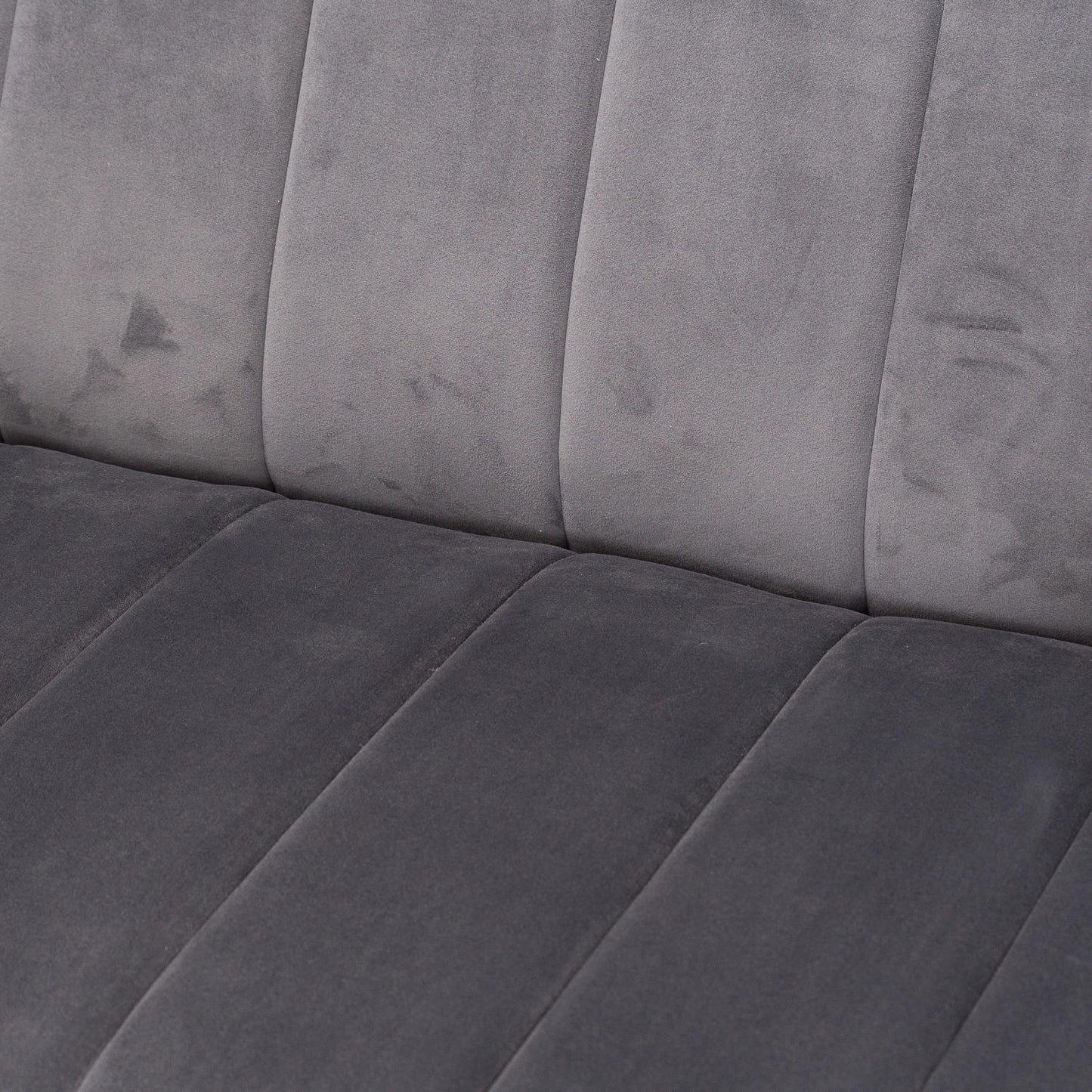 Emperor Grey Velvet 2 Seater Sofa