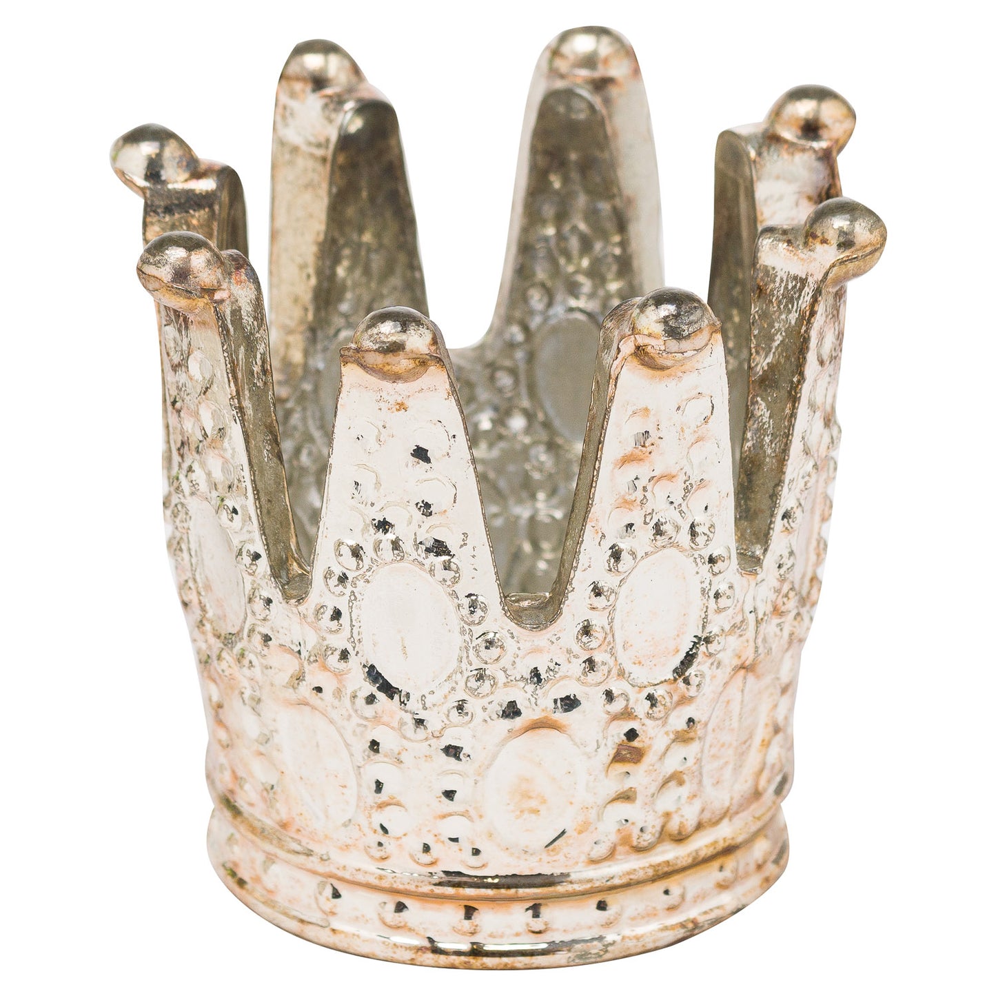 The Noel Collection Burnished Crown Tealight Holder